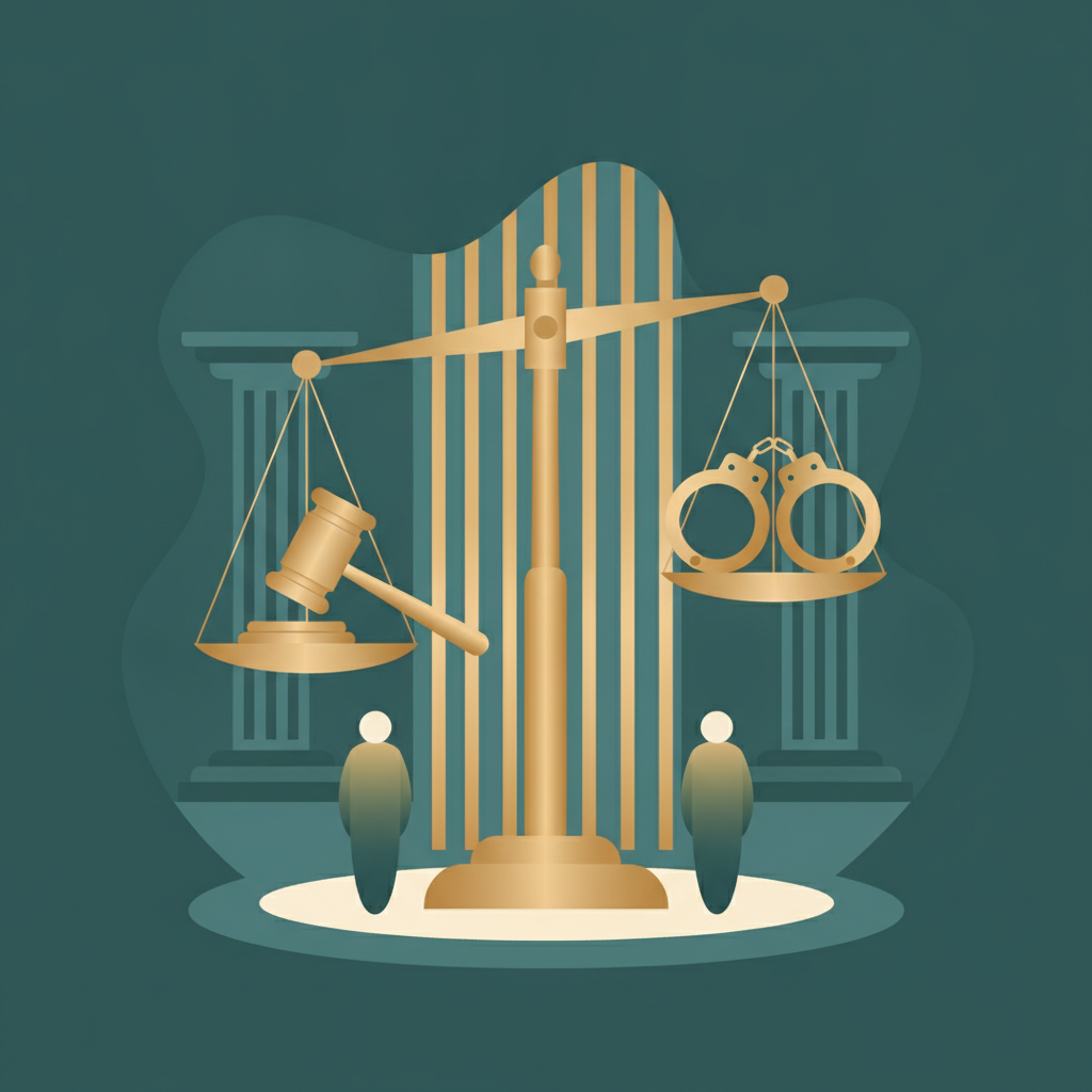 Ilustração — Advogado para Audiência de Custódia — Defesa nas 24 Horas Decisivas após o Flagrante Ilustração — Advogado para Audiência de Custódia — Defesa nas 24 Horas Decisivas após o Flagrante