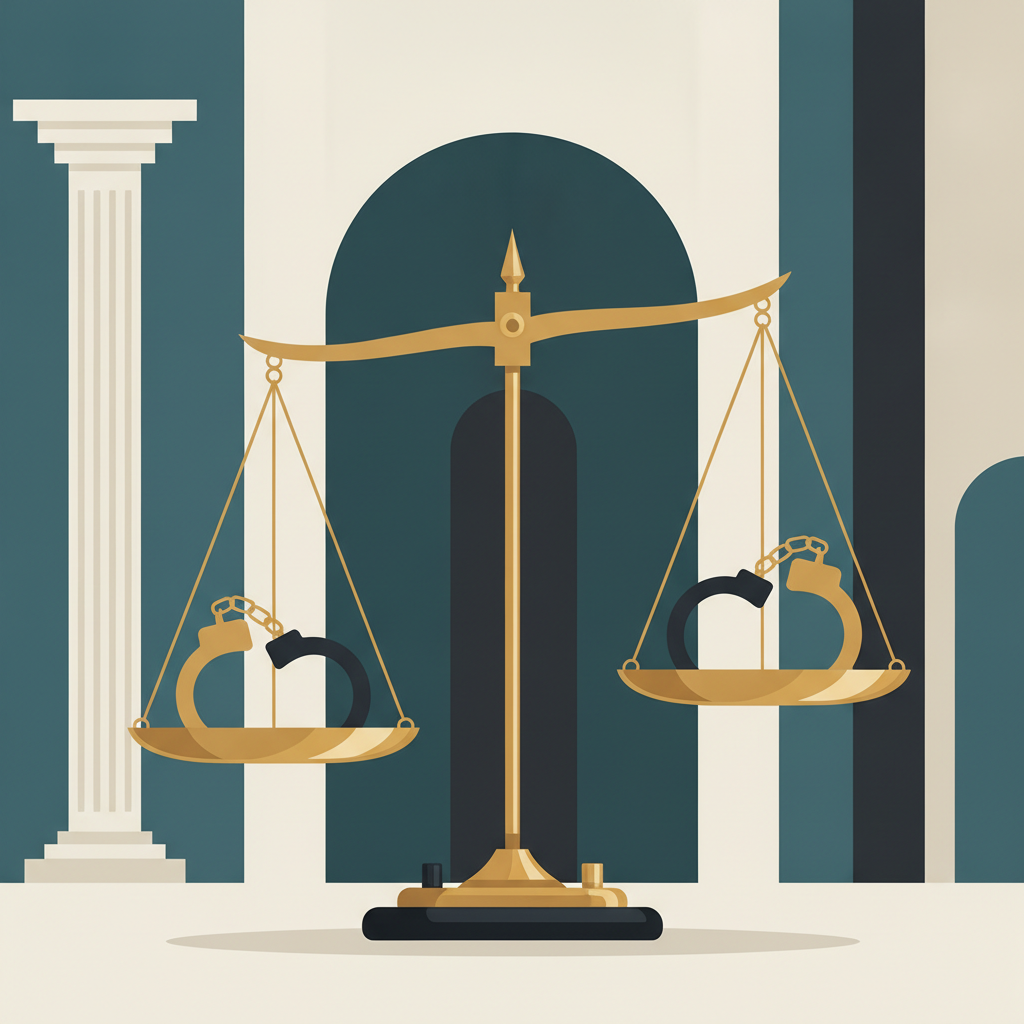 Ilustração — Advogado para Prisão em Flagrante: Defesa que Age nas Primeiras Horas